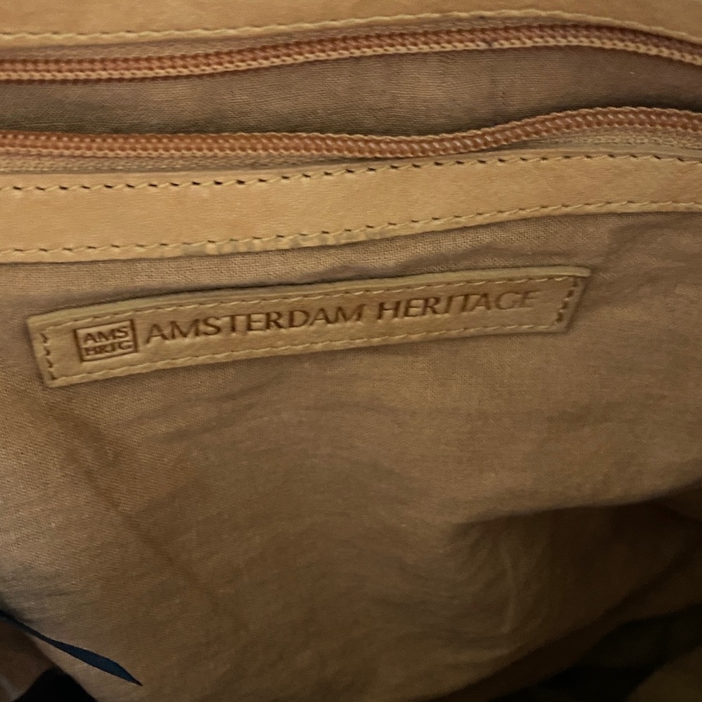 Everyday Tan Tote Bag with Textured Front Panel - Picture 4 of 7